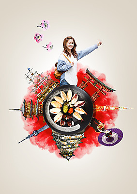 PSD 편집이미지 여자 한명 서기 미소 상반신 성인 옆모습 일본 초밥 한국인 성인여자한명만 이미지편집 1 아시아 뷰포인트 모션 표정 사람 동양인 일본음식 여자한명만 성인여자만 파일형식