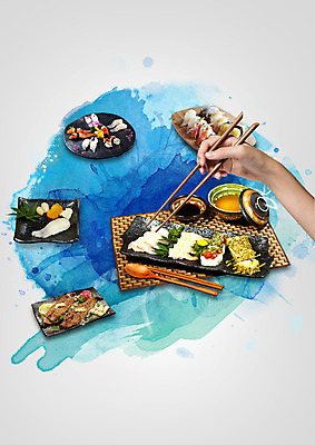 PSD 편집이미지 손 젓가락 한명 들기 신체부위 일본 초밥 이미지편집 1 아시아 모션 수저 사람 일본음식 파일형식