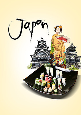 전신 PSD 편집이미지 여자 한명 서기 미소 성인 앞모습 일본 초밥 기모노 성인여자한명만 이미지편집 1 아시아 뷰포인트 모션 표정 사람 일본전통의상 일본음식 여자한명만 성인여자만 파일형식