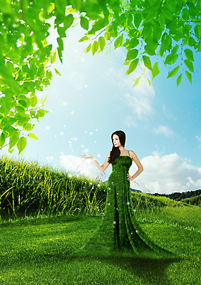 전신 PSD 서양인 외국인 편집이미지 드레스 여자 나뭇잎 한명 서기 잔디 성인 앞모습 환경 녹색배경 성인여자한명만 이미지편집 식물 1 옷 뷰포인트 백그라운드 잎 모션 사람 인종 초록색 여자한명만 성인여자만 파일형식
