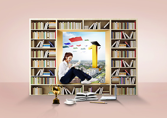 전신 PSD 편집이미지 1 여자 대학생 학사모 책장 한명 앉기 20대 성인 옆모습 책 노트북 독서 한국인 트로피 성인여자한명만 이미지편집 모자_잡화 학생 뷰포인트 가구 졸업 모션 사람 동양인 청년 전자제품 상_우승 여자한명만 성인여자만 파일형식
