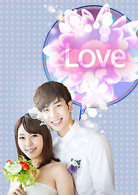 PSD 편집이미지 커플 여자 남자 결혼 사랑 미소 상반신 성인 두명 앞모습 한국인 신혼 성인만 이미지편집 감정 뷰포인트 관계 표정 사람 동양인 이벤트 파일형식