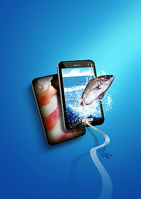 PSD 편집이미지 음식 바다 사람없음 스마트폰 초밥 생선묵 이미지편집 핸드폰 스마트기기 일본음식 파일형식