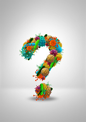 PSD 편집이미지 의학 사람없음 물음표 바이러스 박테리아 이미지편집 기호 파일형식