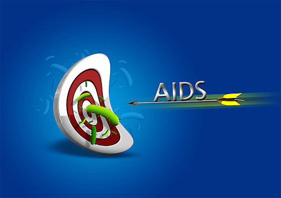 PSD 편집이미지 의학 화살 사람없음 바이러스 과녁판 박테리아 에이즈 이미지편집 질병 파일형식