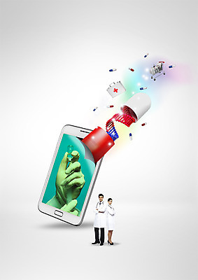 전신 PSD 서양인 편집이미지 손 여자 남자 의학 서기 성인 두명 신체부위 스마트폰 알약 의사 바이러스 박테리아 성인만 이미지편집 외국인 모션 사람 핸드폰 스마트기기 약 의료진 파일형식