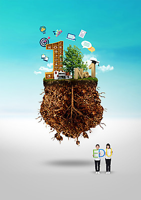 전신 PSD 나무 구름 편집이미지 1 여자 어린이교육 교육 남자 어린이 학사모 서기 소녀 소년 두명 앞모습 과녁판 일본인 넘버원 뿌리 이미지편집 자연요소 외국인 식물 모자_잡화 뷰포인트 졸업 모션 사람 동양인 파일형식