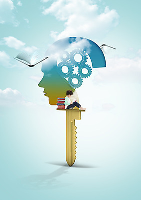 전신 PSD 구름 편집이미지 어린이교육 교육 남자 어린이 열쇠 한명 앉기 소년 옆모습 책 독서 한국인 톱니바퀴 소년한명만 이미지편집 자연요소 1 뷰포인트 모션 사람 동양인 남자한명만 소년만 파일형식