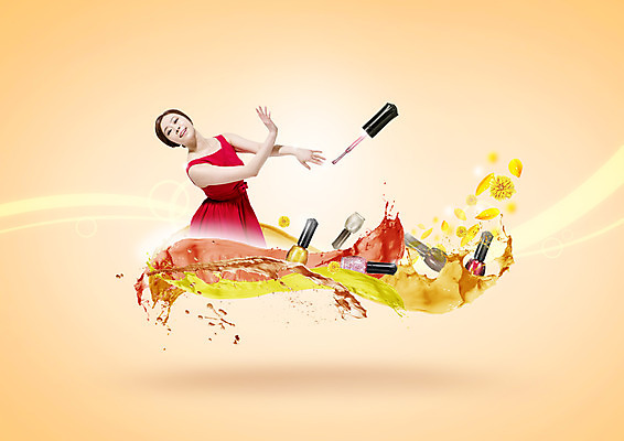 PSD 편집이미지 여자 한명 서기 상반신 20대 성인 옆모습 뷰티 노란색 한국인 매니큐어 성인여자한명만 성인만 이미지편집 1 뷰포인트 컬러 모션 사람 동양인 청년 화장품 여자한명만 성인여자만 파일형식