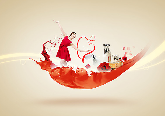 PSD 편집이미지 여자 한명 서기 20대 성인 옆모습 빨간색 뷰티 장미 한국인 하트 향수 성인여자한명만 이미지편집 모양 1 꽃 뷰포인트 컬러 모션 사람 동양인 청년 화장품 여자한명만 성인여자만 파일형식