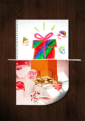 PSD 편집이미지 사람없음 선물상자 쇼핑 비교 스케치북 그림 이미지편집 컨셉 학용품 선물 상자 파일형식