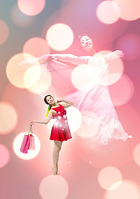 전신 PSD 편집이미지 여자 한명 들기 성인 옆모습 쇼핑 쇼핑백 점프 한국인 성인여자한명만 이미지편집 1 뷰포인트 가방 모션 사람 동양인 여자한명만 성인여자만 파일형식