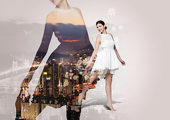 전신 PSD 서양인 외국인 편집이미지 여자 한명 서기 미소 빌딩 20대 성인 앞모습 도시 성인여자한명만 이미지편집 1 뷰포인트 모션 표정 사람 인종 청년 건물 여자한명만 성인여자만 파일형식