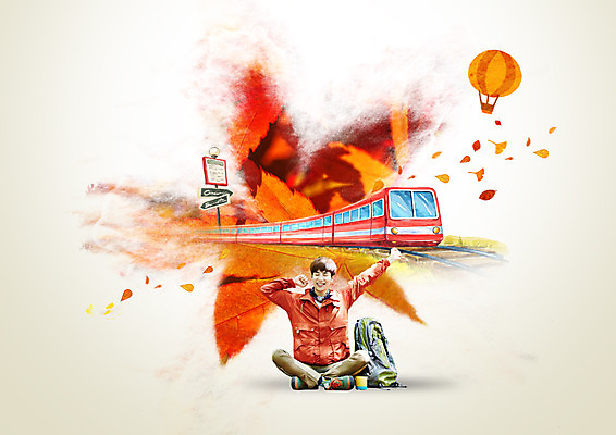 전신 PSD 편집이미지 남자 여행 단풍 낙엽 한명 미소 앉기 성인 앞모습 기차 한국인 가을 성인남자한명만 이미지편집 1 계절 육상교통 뷰포인트 잎 모션 대중교통 표정 사람 동양인 남자한명만 성인남자만 파일형식