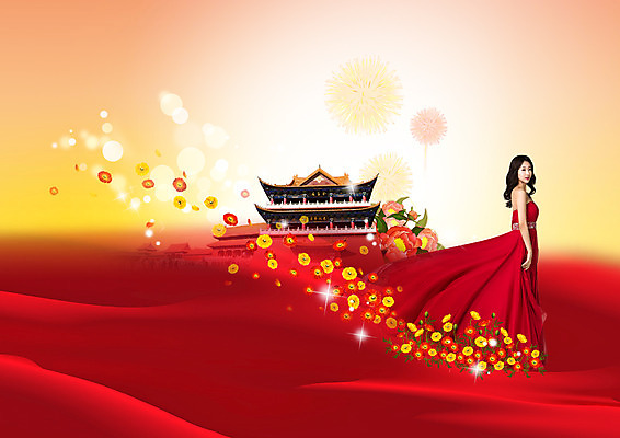 전신 PSD 편집이미지 여자 꽃 여행 한명 서기 미소 성인 옆모습 빨간색 중국 한국인 성인여자한명만 이미지편집 식물 1 아시아 뷰포인트 컬러 모션 표정 사람 동양인 여자한명만 성인여자만 파일형식