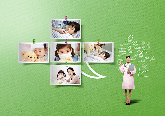 전신 PSD 편집이미지 여자 남자 어린이 의학 서기 여러명 상반신 성인 앞모습 한국인 의사 질병 이미지편집 뷰포인트 다수 모션 사람 동양인 의료진 파일형식