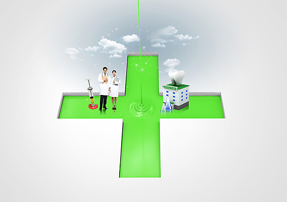 전신 PSD 서양인 편집이미지 여자 남자 십자가 의학 병원 서기 성인 두명 앞모습 의사 성인만 이미지편집 외국인 뷰포인트 모션 사람 의료진 파일형식