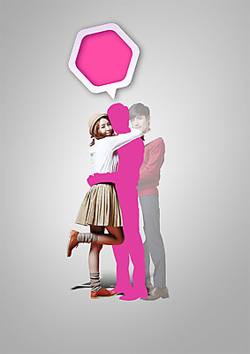 전신 PSD 편집이미지 커플 여자 남자 실루엣 포옹 사랑 서기 성인 두명 옆모습 한국인 성인만 이미지편집 감정 뷰포인트 관계 안기 모션 촬영기법 사람 동양인 파일형식