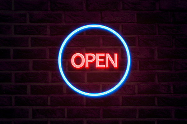 JPG 편집이미지 영어 검은배경 벽돌 간판 사람없음 빛 오픈 디지털합성 네온 형광 디지털아트 네온아트 편집실사 문자 백그라운드 검은색 CG 파일형식