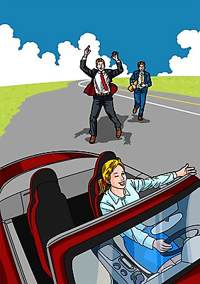 주간 PSD 구름 우먼라이프 여자 남자 도로 일러스트 비즈니스 정장 성인 야외 세명 드라이브 비즈니스맨 비즈니스우먼 오픈카 국내일러스트 자연요소 라이프스타일 옷 길 교통시설 승용차 사람 운전 직장인 파일형식