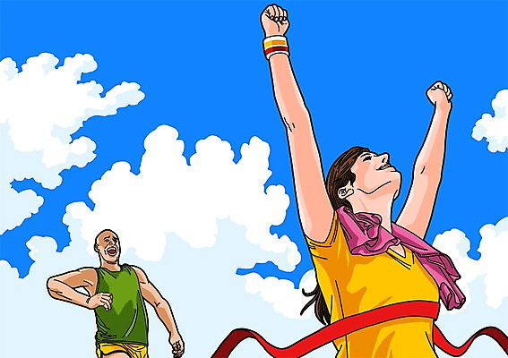 주간 PSD 구름 우먼라이프 여자 남자 일러스트 성인 야외 두명 수건 달리기 손들기 경쟁 우승 아대 국내일러스트 자연요소 라이프스타일 컨셉 모션 사람 위생용품 최고 파일형식