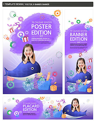 PSD 템플릿 배너 배너템플릿 여자 가로배너 ZIP 포스터 세로배너 어린이 한명 이벤트 상반신 앞모습 선물상자 세트 턱괴기 한국인 현수막 고래 1 뷰포인트 포유류 모션 선물 사람 동양인 가로 세로 상자 수중동물 파일형식