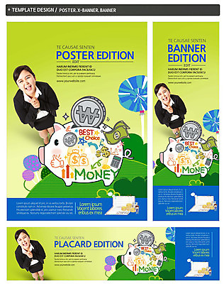 PSD 템플릿 배너 배너템플릿 여자 가로배너 ZIP 포스터 세로배너 한명 성인 30대 세트 동전 저축 한국인 돼지저금통 현수막 원화 통장 금융의날 1 돈 사람 동양인 가로 세로 장년 금융 저금통 파일형식 법정기념일