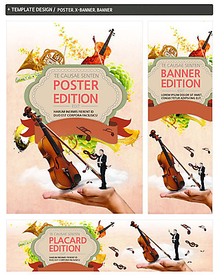 PSD 백인 템플릿 손 배너 배너템플릿 남자 가로배너 ZIP 포스터 세로배너 음악 40대 음표 문화예술 성인 두명 신체부위 세트 현수막 바이올린 지휘자 지휘 호른 서양인 기호 중년 현악기 사람 가로 세로 음악가 금관악기 파일형식