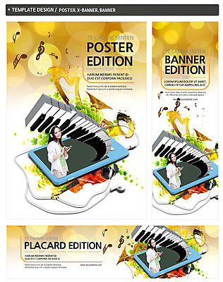 PSD 템플릿 배너 배너템플릿 여자 가로배너 ZIP 포스터 세로배너 악기 음악 이어폰 음표 문화예술 한명 상반신 20대 성인 세트 중국인 음악감상 현수막 피아노건반 건반 건반악기 MP3 나팔 하프 외국인 1 기호 음향기기 현악기 사람 동양인 청년 가로 세로 전자제품 감상 피아노 파일형식