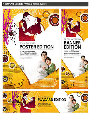 PSD 템플릿 배너 배너템플릿 여자 남자 가로배너 ZIP 포스터 세로배너 40대 문화예술 여러명 상반신 성인 세트 마주보기 손잡기 기댐 한국인 현수막 춤 중년 다수 모션 사람 동양인 가로 세로 파일형식