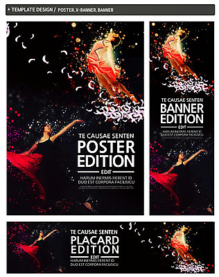 PSD 템플릿 배너 배너템플릿 원피스 여자 가로배너 ZIP 포스터 세로배너 포즈 문화예술 20대 성인 두명 세트 한국인 현수막 춤 깃털 옷 사람 동양인 청년 가로 세로 파일형식