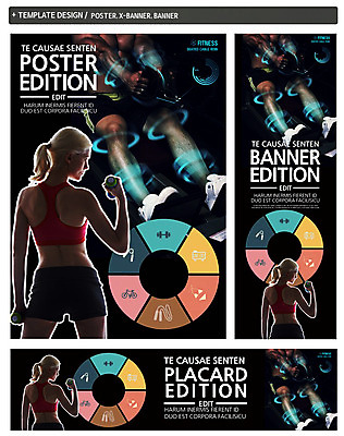 PSD 서양인 템플릿 배너 배너템플릿 여자 남자 가로배너 ZIP 포스터 세로배너 20대 성인 두명 세트 운동 아령 현수막 홀로그램 외국인 건강 사람 청년 가로 세로 파일형식