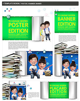 PSD 템플릿 배너 배너템플릿 여자 어린이교육 남자 가로배너 ZIP 포스터 세로배너 어린이 여러명 책 친구 세트 쌓기 한국인 현수막 여러권 교육 다수 관계 모션 사람 동양인 가로 세로 파일형식