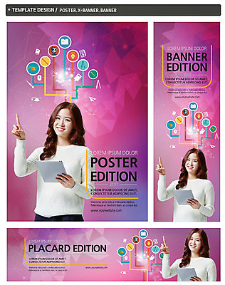 PSD 템플릿 배너 배너템플릿 여자 가로배너 ZIP 포스터 세로배너 대학생 한명 상반신 20대 성인 앞모습 세트 태블릿 한국인 현수막 가리킴 대학교육 1 학생 교육 뷰포인트 사람 동양인 손짓 청년 가로 세로 전자제품 스마트기기 파일형식