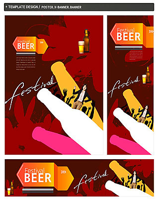PSD 템플릿 배너 배너템플릿 여자 가로배너 실루엣 ZIP 포스터 세로배너 음식 병맥주 생맥주 여러명 20대 성인 세트 축제 한국인 현수막 군중 다수 맥주 촬영기법 사람 동양인 청년 가로 세로 파일형식