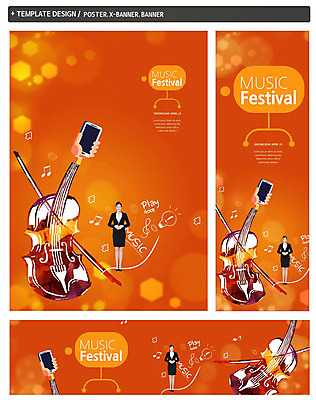 전신 PSD 백인 템플릿 손 배너 배너템플릿 여자 가로배너 ZIP 포스터 세로배너 음악 문화예술 서기 정장 20대 성인 두명 앞모습 신체부위 스마트폰 세트 주황색 현수막 바이올린 보케 서양인 옷 뷰포인트 컬러 모션 현악기 사람 청년 가로 세로 핸드폰 스마트기기 파일형식