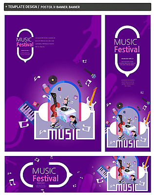 PSD 템플릿 배너 배너템플릿 남자 가로배너 ZIP 포스터 세로배너 음악 연주 음표 노래 문화예술 세명 세트 선글라스 보라색 헤드폰 현수막 밴드 MP3 통기타 일렉기타 DJ 스탠드마이크 마이크 디제잉 기호 안경 컬러 음향기기 사람 가로 세로 전자제품 기타 파일형식