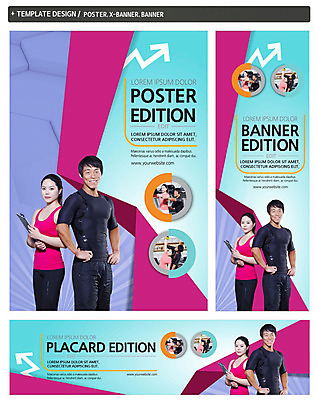 PSD 템플릿 배너 배너템플릿 여자 남자 가로배너 ZIP 포스터 세로배너 여러명 상반신 20대 성인 운동복 세트 운동 한국인 현수막 트레이너 옷 다수 건강 사람 동양인 청년 가로 세로 헬스 파일형식