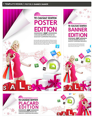 PSD 백인 템플릿 배너 배너템플릿 여자 가로배너 ZIP 포스터 세로배너 거리 한명 상반신 20대 성인 옆모습 선물상자 쇼핑 세트 쇼핑백 세일 현수막 서양인 1 뷰포인트 가방 선물 사람 청년 가로 세로 상자 파일형식