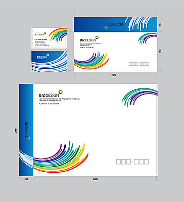 템플릿 문양 무늬 곡선 명함 서류봉투 편지봉투 사람없음 파란색 세트 컬러풀 패키지 무지개색 봉투템플릿 우편봉투 비즈디자인 이미지템플릿 AI파일 선 컬러 봉투 편지 우편물 파일형식 벡터