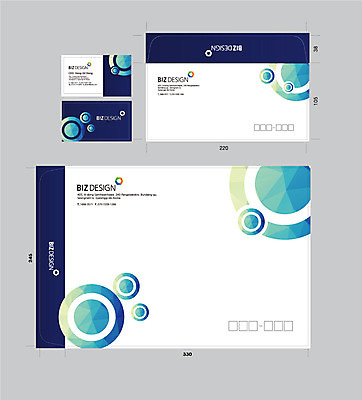 템플릿 문양 무늬 명함 서류봉투 편지봉투 사람없음 파란색 세트 원형 패키지 그라데이션 봉투템플릿 우편봉투 비즈디자인 이미지템플릿 AI파일 도형 컬러 봉투 편지 우편물 파일형식 벡터