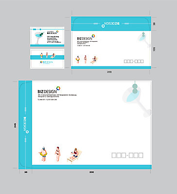 템플릿 여자 하늘색 명함 서류봉투 편지봉투 세명 여름 세트 선베드 패키지 튜브 봉투템플릿 우편봉투 비즈디자인 이미지템플릿 AI파일 계절 의자 봉투 사람 파란색 편지 우편물 파일형식 벡터