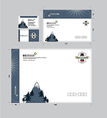 나무 템플릿 명함 서류봉투 편지봉투 산 사람없음 세트 패키지 봉투템플릿 우편봉투 비즈디자인 이미지템플릿 AI파일 식물 봉투 편지 우편물 파일형식 벡터