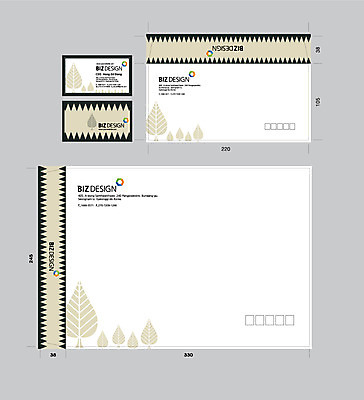 템플릿 문양 무늬 명함 나뭇잎 서류봉투 편지봉투 사람없음 세트 패키지 봉투템플릿 우편봉투 비즈디자인 이미지템플릿 AI파일 잎 봉투 편지 우편물 파일형식 벡터
