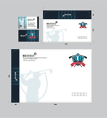 템플릿 실루엣 골프 명함 서류봉투 편지봉투 사람없음 세트 검은색 골프채 패키지 봉투템플릿 우편봉투 비즈디자인 이미지템플릿 AI파일 컬러 봉투 골프용품 촬영기법 구기 편지 우편물 파일형식 벡터