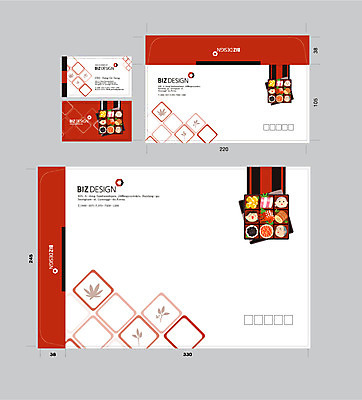 템플릿 음식 명함 반찬 서류봉투 편지봉투 사람없음 빨간색 세트 도시락 패키지 봉투템플릿 우편봉투 비즈디자인 이미지템플릿 AI파일 컬러 봉투 편지 우편물 파일형식 벡터