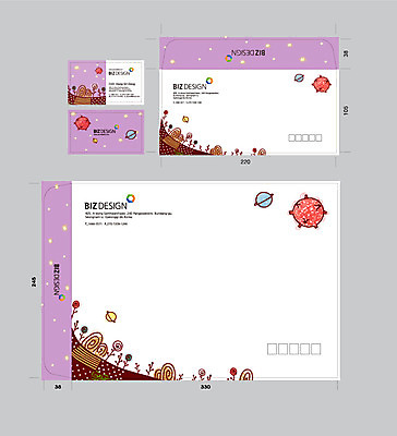 나무 템플릿 분홍색 명함 서류봉투 편지봉투 사람없음 세트 보라색 행성 패키지 봉투템플릿 우편봉투 비즈디자인 이미지템플릿 AI파일 식물 컬러 봉투 우주 편지 우편물 파일형식 벡터