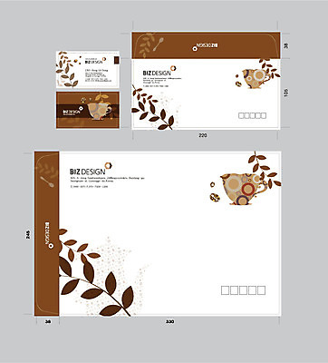 템플릿 커피 명함 나뭇잎 서류봉투 편지봉투 사람없음 세트 갈색 패키지 봉투템플릿 우편봉투 비즈디자인 이미지템플릿 AI파일 음료 컬러 잎 봉투 편지 우편물 파일형식 벡터