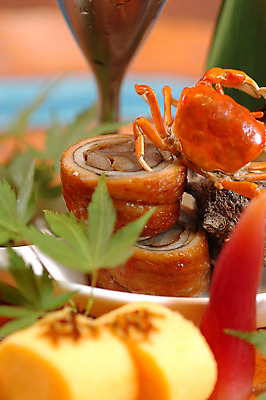 포토 JPG 음식 단풍 근접촬영 사람없음 아웃포커스 게 계란말이 말이 일본음식 국내포토 뷰포인트 잎 촬영기법 갑각류 계란요리 파일형식