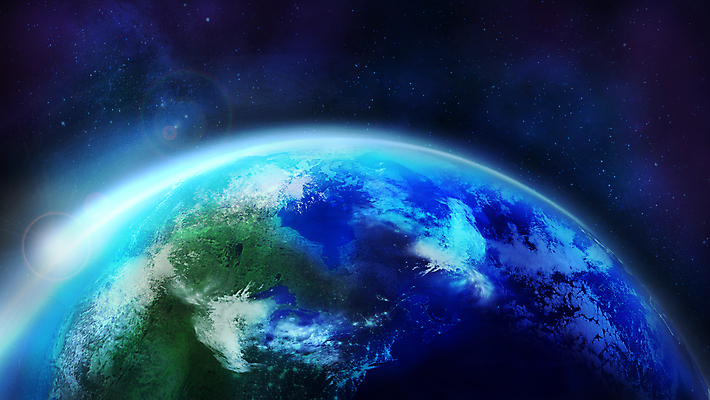 JPG 해외이미지 지구 일러스트 사람없음 파란색 3D 우주 해외202004 해외일러스트 컬러 디지털합성 파일형식 이미지허브